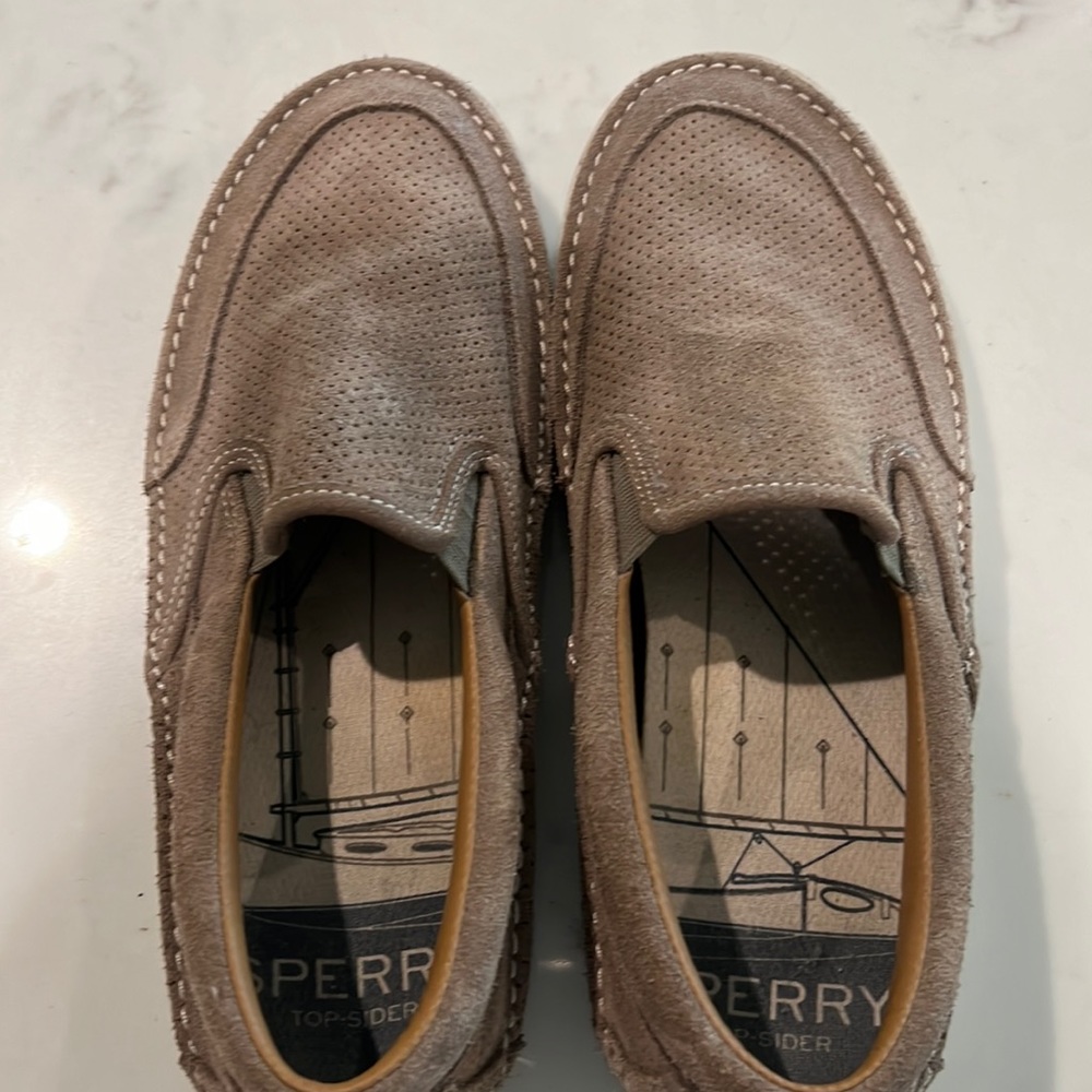 Sperry Suede slip ins